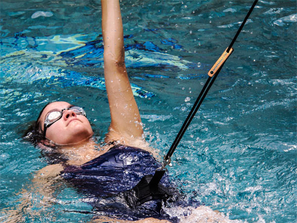 Bowswim for Weight Loss & Exercise Workouts - Tether Adjuster creates Variable Custom Lift for horizontal alignment during workout